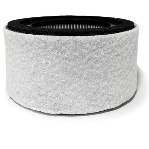 Nispira 3-in-1 True HEPA Carbon Filter Replacement Compatible with Crane Air Purifier EE-5067, 1 Pack - 1 of 4