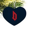 Duquesne University Primary Logo Heart Love Wood Christmas Tree Holiday Ornament - 2 of 3