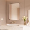 Rectangular Framed Tempered Glass Wall-Mounted Bathroom Vanity Mirror - 4 of 4