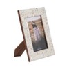 Mother of Pearl Picture Frame - Handcrafted Coastal Design - Decorative Photo Frame for Home, Office, Bedroom, Living Room - 10" Ivory & Tan - 2 of 4