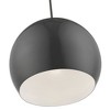 Livex Lighting Piedmont 1 - Light Pendant in  Shiny Dark Gray/Polished Chrome - 3 of 4