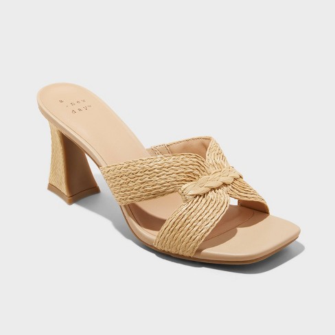 Beige 2024 mule heels