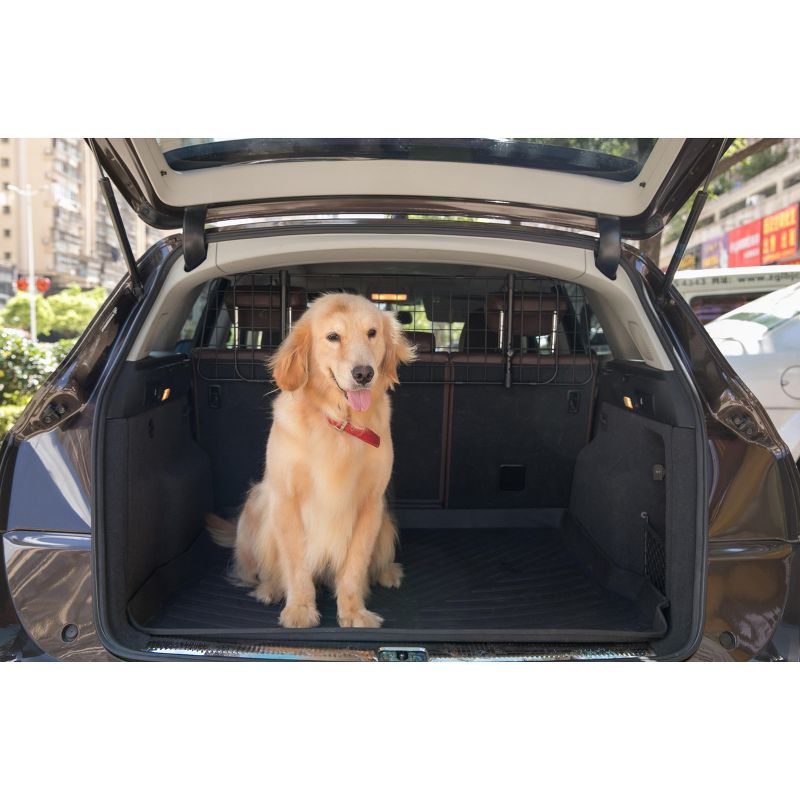 PawsMark Adjustable Pet Barrier Gate For SUV's, Cars Vans and Vehicles Safety Car Divider for Dogs Pets, Wire Mesh Universal Fit, 3 of 11