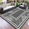 Waterproof Outdoor Rug 9x12, Reversible Outdoor Plastic Straw Rug for Patio, RV Camping Rug Picnic Mat Outside for Beach Deck Backyard Balcony - 3 of 4