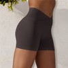 Anna-Kaci Active Women's High Waist Seamless Ribbed Biker Shorts - 3 of 4