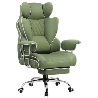 GTRACING Big and Tall Chair, Ergonomic Office Chair, Outward Fixed Soft Armrests and Footrest