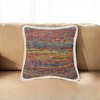 HomeRoots 20" Blue and Red Throw Pillow - 2 of 4