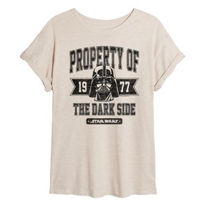 Women's - Star Wars - Property Of The Dark Side Oversized Graphic T-Shirt - 1 of 4