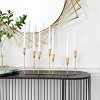 Contemporary Metal Candle Holder Gold - CosmoLiving by Cosmopolitan: Sturdy Base, 7 Taper Capacity, Indoor Use - 2 of 4