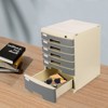 YIYIBYUS Drawer Organizer, Drawer Box with 6 Compartments, Drawer File Organizer - 3 of 4