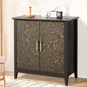 Sideboard Buffet Cabinet with Storage, 32" Coffee Bar Cabinet with Adjustable Shelf, Kitchen Cabinet for Living Room, Entryway - 1 of 4