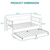 Twin Daybed with Trundle, Day Bed with Trundle Bed Twin, Twin Size Mattress Foundation - 2 of 4