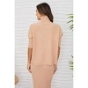 Women's Rib contrast turtleneck sweater - Milio Milano - 3 of 4
