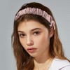 Unique Bargains Women's All Hair Solid Color Pleated Headband 1 Pc - 2 of 4