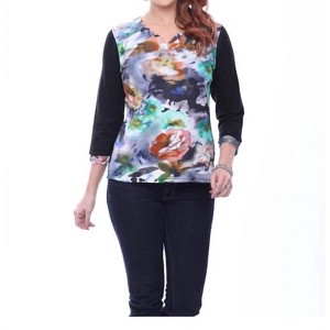 Women's Rosa Zig Zag Top - Parsley & Sage - 1 of 1