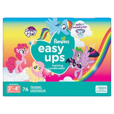 Pampers Easy Ups Training Underwear Girls Size 5 3T-4T 76 Count