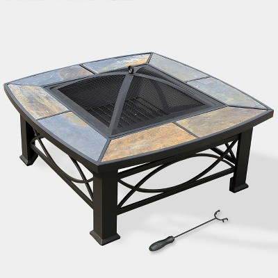 Alba 33 Slate Top Fire Table Slate Gray Leisurelife Brickseek