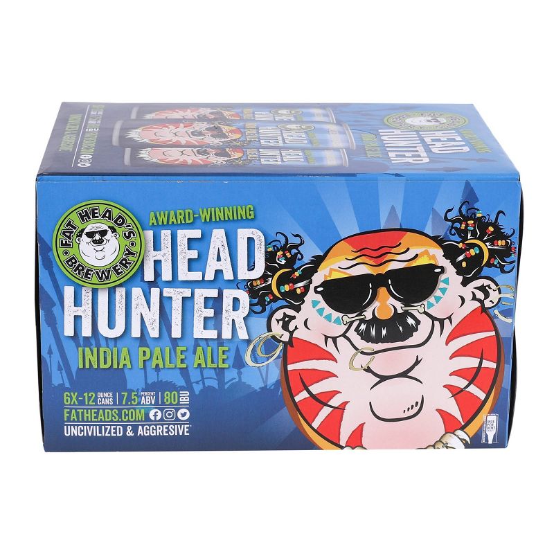 Fat Head&#39;s Head Hunter IPA Beer - 6pk/12 fl oz Cans, 1 of 5