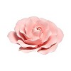 O'Creme Pink Full Bloom Rose Gumpaste Flowers, Set of 3 - 2 of 2
