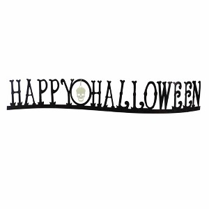 C & F 6.25 In Happy Halloween Centerpiece Halloween Seasonal Tabletop , Lightweight Halloween Decor Tabletop Decor (1PC) - 1 of 4