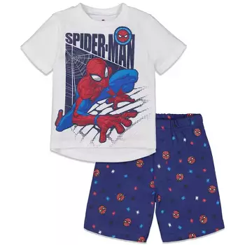 Marvel Avengers Spiderman Big Boys T-shirt And French Terry Shorts Set ...