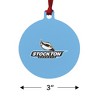 Stockton University Primary Logo Aluminum Holiday Christmas Tree Ornament  3.0" (7.6 cm) x 3.37" (8.6 cm) - 3 of 4