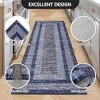 Modern Machine Washable Area Rug Ultra Thin Stain Resistant Non Shedding Non Slip Pet Friendly Floor Rug for Living Room Bedroom - 4 of 4