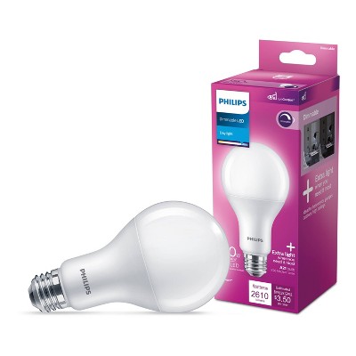 Philips LED 150W Daylight A21 1P: Dimmable 150 Watt Equivalent, 2610 Lumens, Energy Star Certified, 5000K, E26 Base