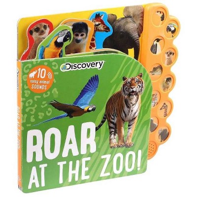 Discovery: Roar at the Zoo! - (10-Button Sound Books) by  Thea Feldman (Board Book)
