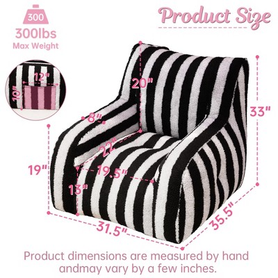 NicBex Tufted Bean Bag Sofa Chair Soft Stuffed Filling for Living Room or Bedroom Accent,Family Room or Kids' Space