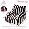 PAGED Faux Fur Bean Bag Chairs for Adult Teens,Bean Bag Sofa Floor Sofa Chair with Side Pockets,Lazy Sofa Couch Chair for Living Room,Bedroom - 3 of 4