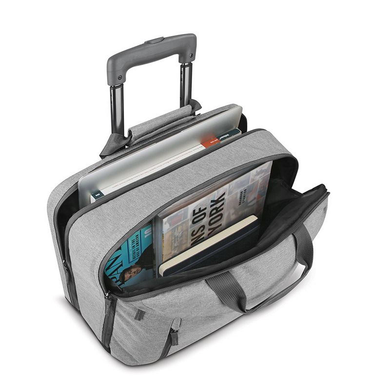 Solo New York Re:Start Recycled 15.6&#34; Rolling Laptop Briefcase - Gray, 4 of 13