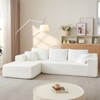 TiramisuBest 104 Inch Cloud Sectional Couch Chenille L Shape Chaise Deep Seat Modular Sofa Vacuum Compressed 5 Pillow Wrinkle Free - 4 of 4