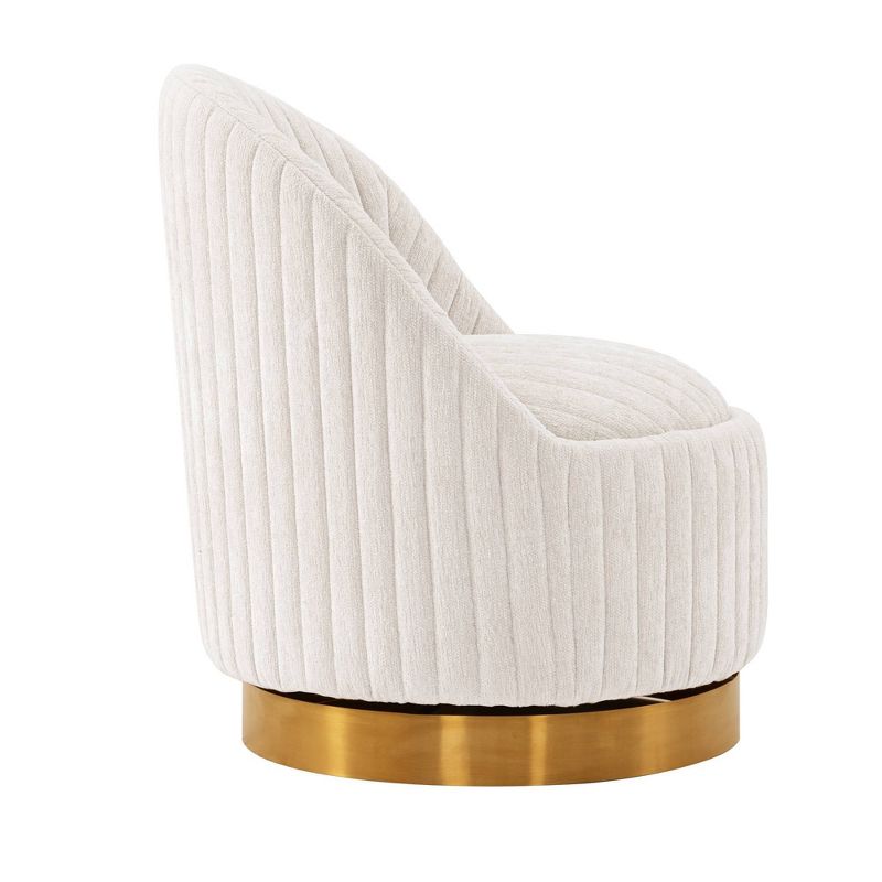 Leela Modern Swivel Boucle Upholstered Accent Chair - Manhattan Comfort, 4 of 10