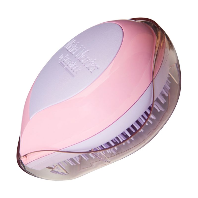 Michel Mercier Pack and Go Detangler - Unisex Detangling Hair Brush - Mini Portable Travel Size, Compact Brush - Fine Hair - Purple-Pink - 1 pc, 1 of 6