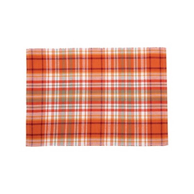 C&F Home Briar Plaid Fall Harvest Placemat Set of 6