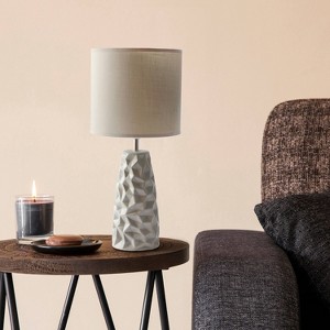 Sculpted Ceramic Table Lamp - Simple Designs - 1 of 4