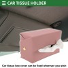 Unique Bargains Universal Car Tissue Holder Napkin Box Car Backseat Extra Large Tissue Organization Faux Leather - 2 of 4