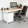 Mount-It! Mobile File Cabinet with 3 Drawers, Under Desk Rolling Storage , White  - 2 of 4