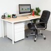 Mount-It! Mobile File Cabinet with 3 Drawers, Under Desk Rolling Storage , White  - image 2 of 4