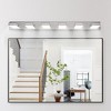 DOMETOUR Modern Chrome LED Vanity Light, 6-Lights Wall Sconce for Bathroom and Mirror, Sleek Minimalist Design, Energy-Efficient, Easy to Install - 3 of 4