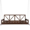 PAGED Porch Swing Modern Twin Size Outdoor Swing with 4 Hanging Ropes for Poolside, Garden, Backyard - 4 of 4