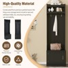KWPZQEB Hall Tree with Bench and Shoe Storage, Coat Rack with Shoe Bench, 6 Hooks for Jackets, Hats, Hallway, Bedroom - 4 of 4