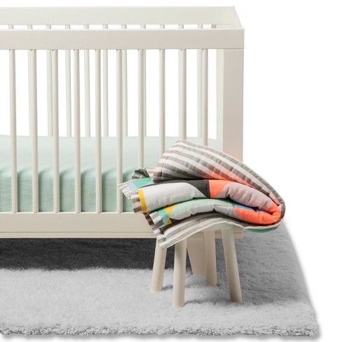 Crib Bedding Set Geo Bright Cloud Island Green Target