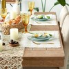 Design Imports Natural Heavyweight Check Fringed Placemat Set/6 - 3 of 4