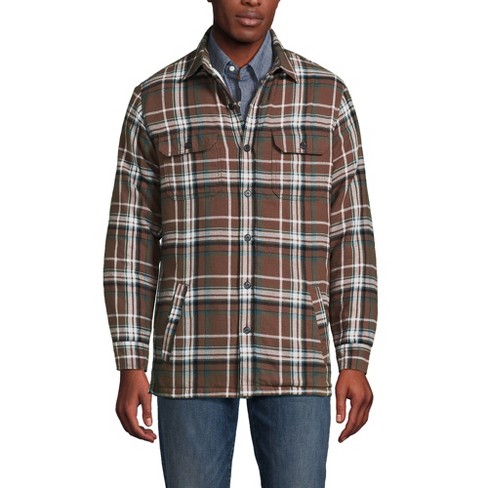 Men's Fleece-Lined Flannel Shirt, Traditional Fit
