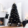 Best Choice Products Premium Artificial Black Pampas Christmas Tree Holiday Décor w/ Foldable Metal Base - 2 of 4