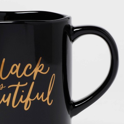 16oz Stoneware Black is Beautiful Mug - Opalhouse&#8482;_2