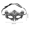Unique Bargains Lace Half Face Party Mask Black 1 Pc - 2 of 4