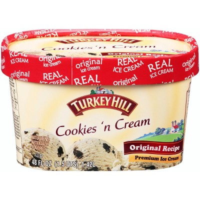 Turkey Hill Cookies & Cream Ice Cream - 48oz